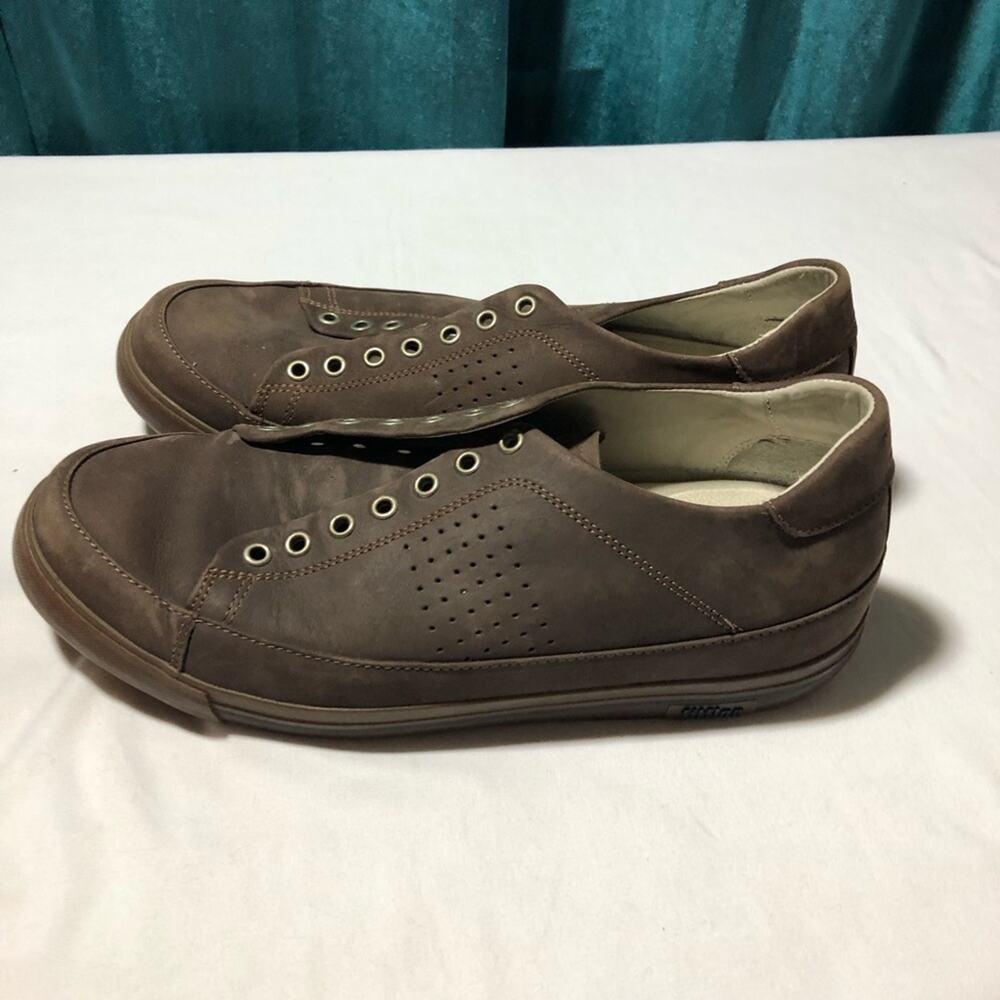 Fitflop supertone m series brown nubuck leather mens 10 sneaker shoes 115-030